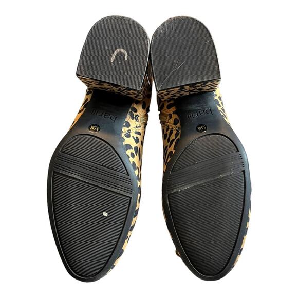 Bar III Women’s Booties Gatlin Block Heel Ankle Leopard Print Fabric Upper 5.5M - Picture 11 of 14